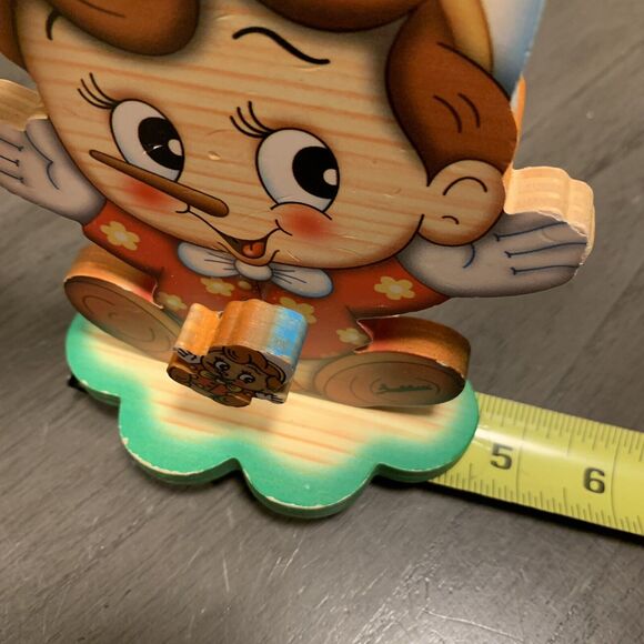 Vintage Bartolucci Pinocchio Music Box Made in Italy spins to crank music - Picture 8 of 12